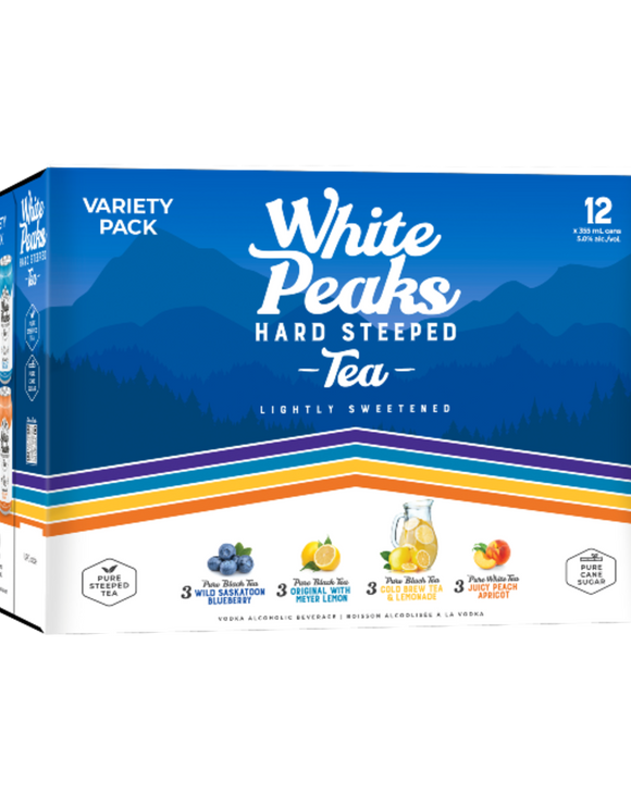WHITE PEAKS RTD TEA VARIETY 12 CAN